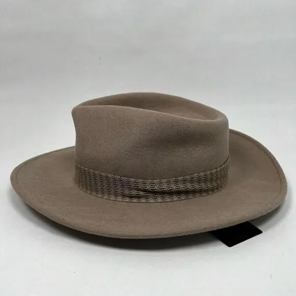 Elegant Beige Fedora Hat